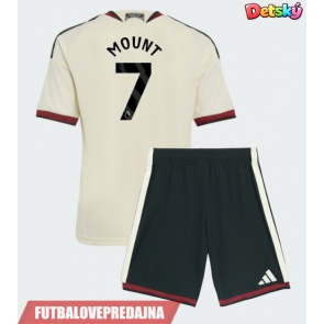 Lacne Dětský Futbalové dres Manchester United Mason Mount #7 2026-27 Krátky Rukáv - Tretina (+ trenírky)
